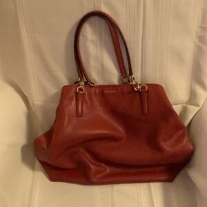 Large Red Coach Madison Tote